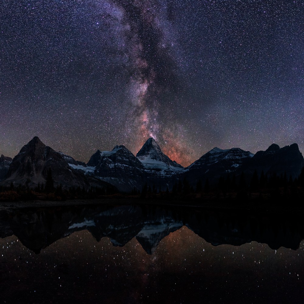High-Resolution-Panoramic-Image-Assiniboine-Provincial-Park-Canada-Milky-Way-Night